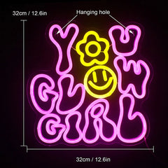 You Glow Girl Neon Sign-2