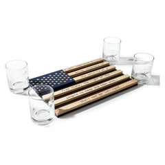 2nd Amendment American Flag Bullet Glasses Premium Barware Gift-4