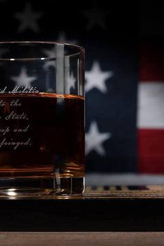2nd Amendment American Flag Bullet Glasses Premium Barware Gift-3