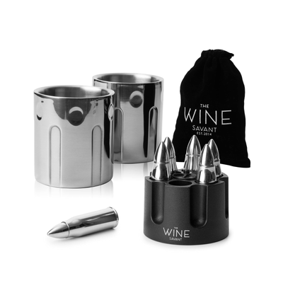 2 Metal Ice Cups Bullet Chillers By Whiskey Stones Bullets Stainless Steel With Revo-0