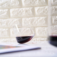 Rolling Un Spillable Stemless Spinning Aerating Wine Glasses Set Of 2 Spill Proof Aerating Wine Glas-3