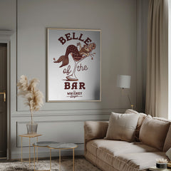 Wall art Belle Of The Bar Mermaid Pin Up Art-5