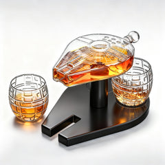 Galactic Cruiser Birthday Gifts For Men Dad Galaxy Spaceship Whiskey Decanter Sets For Men Spacecraf-2