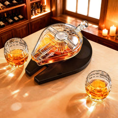 Galactic Cruiser Birthday Gifts For Men Dad Galaxy Spaceship Whiskey Decanter Sets For Men Spacecraf-3