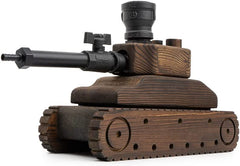 Tank Liquor Dispenser By Mahogany Wood Whiskey Decanter Gifts For Him Fathers Day Ve-4