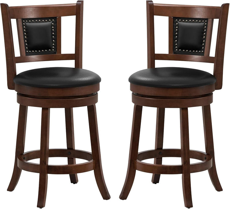 Ergonomic Swivel Bar Stools Set of Two-0