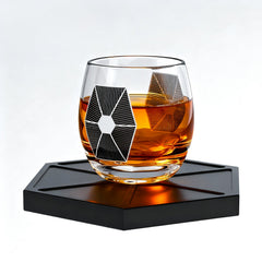 Starwar Ship Whiskey Decanter Set With 2 Glasses Galactic Spaceship Inspired Barware For Bourbon Sco-1