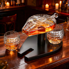 Galactic Cruiser Birthday Gifts For Men Dad Galaxy Spaceship Whiskey Decanter Sets For Men Spacecraf-4
