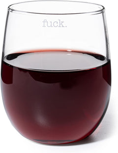F Ck Wine Glass Single Set Large 11 Oz Glasses Fuck Fucking Glass Unique Italian Style Tall Stemless