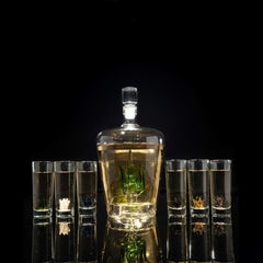 Tequila Decanter Set Premium Barware Gift Elegant Drinkware Collection-2