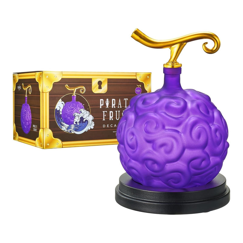 Fruit Whiskey Wine Decanter 34 Oz Anime Pirate Devil Colored Barware Anime Merch Purple Gold Fruit O-0
