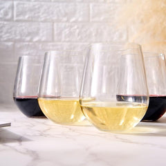 European Style Unbreakable Elegant Acrylic Stemless Wine Glasses 15 Oz Set Of 6 100 Tritan Shatterpr-4