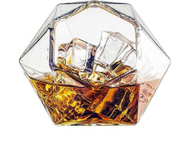 Diamond Whiskey Glasses Scotch Bourbon Or Wine Glasses Set Of 2 10 Oz Old Fashion El-3