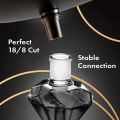Shisha Molasses Catcher Diamond Black Diamond For All Shishas With 18 8 Cut Extra Hardened Borosilic-3