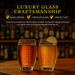 Football Beer Glasses Set Sports Themed Glass Barware Gift For Men Home Entertainmen-2