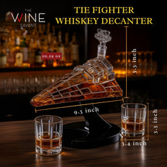 Galactic Command Cruiser Whiskey Decanter Set 20oz-1