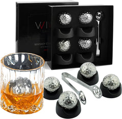 Golf Ball Shaped Stainless Steel Whiskey Stones Whiskey Rocks By Great For Parties O-0