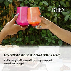 Unbreakable Insulated Beer Glasses Set Of 2 17 Oz Capacity Reusable Pilsner Glasses Shatterproof Tri-2
