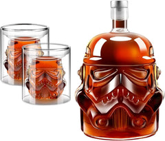 Stormtrooper Creative Whiskey Decanter Set Bottle with 2 Wine Glasses 150ml-0
