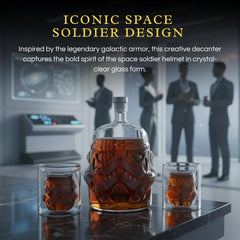 Stormtrooper Creative Whiskey Decanter Set Bottle with 2 Wine Glasses 150ml-3