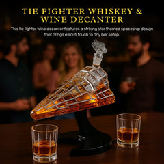 Galactic Command Cruiser Whiskey Decanter Set 20oz-2