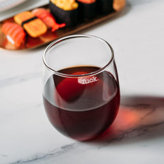 F Ck Wine Glass Single Set Large 11 Oz Glasses Fuck Fucking Glass Unique Italian Style Tall Stemless-1