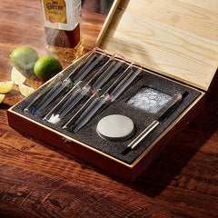 Tequila Shot Glass Salt Gift Set For Men Women Six Agave Shot Glasses Knife For Limes One Skull Coas-1