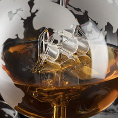 World Decanter With 4 Glasses Globe Premium Barware Gift Elegant Drinkware Collection-2