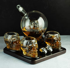 Large Skull Face Decanter Premium Barware Gift Elegant Drinkware Collection-1