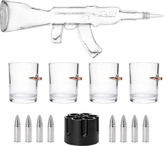 Gun Whiskey Decanter Set By Skf1801 Whiskey Gun Decanter 8 Bullet Whiskey Chillers M-1