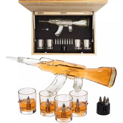 Gun Whiskey Decanter Set By Skf1801 Whiskey Gun Decanter 8 Bullet Whiskey Chillers M-0