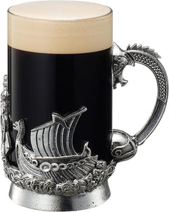 Viking Mythological Pewter Beer Water Drinking Glass 18OZ Single Pint Whiskey Rum Scotch Glass Elega-2