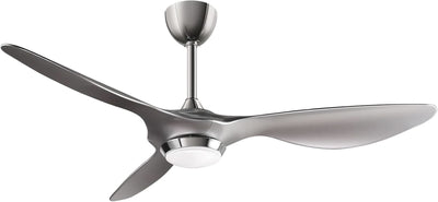 52 Inch Smart WiFi Ceiling Fan With Light And Remote Silver