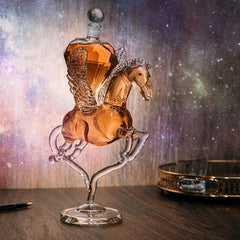 Pegasus Crystal Decanter For Wine Whiskey By 12 Tall For Spirits Whiskey Scotch Bour-1
