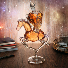 Pegasus Crystal Decanter For Wine Whiskey By 12 Tall For Spirits Whiskey Scotch Bour-3
