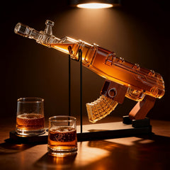 Gifts For Men Dad Guns Whiskey Decanter Set For Men Gun Decanter Detachable Magazine 2 Bullet Shot G-3