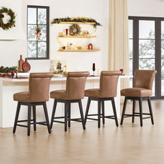 26 Inch Counter Height Swivel Bar Stools Set-1
