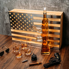 Gun Whiskey Decanter Set By Skf1801 Whiskey Gun Decanter 8 Bullet Whiskey Chillers M-4