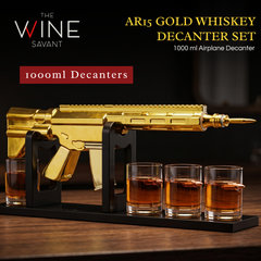 Gifts For Men Dad 1000 Ml Whiskey Decanter Set With 4 Glasses Unique Anniversary Bir-1