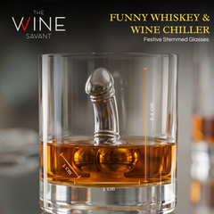Unique Whiskey Wine Chiller Funny Liquor Ice Chilling Suction Cup Beverage Cooler Peni Shaped Gag Gi-1