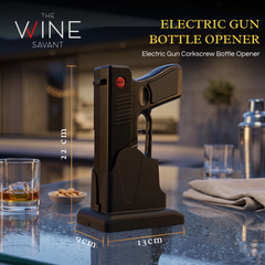 Electric Gun Wine Corkscrew Bottle Opener Rechargeable Holster Base-1