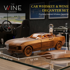 Mustang Car Wine Whiskey Decanter Set 500ML By 13 L Ford Mustang Gifts Ford Gifts Wo-1