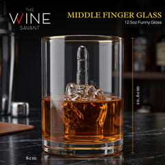 Middle Finger Gifts Whiskey Glass Single Novelty Whiskey Wine Funny Gift For That Someone You Love M-1