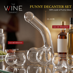 Penis Whiskey Decanter With Two Whiskey Glasses Unique Funny Glass Container For Scotch Tequila Bran-1