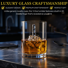Middle Finger Gifts Whiskey Glass Single Novelty Whiskey Wine Funny Gift For That Someone You Love M-2