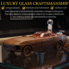 Mustang Car Wine Whiskey Decanter Set 500ML By 13 L Ford Mustang Gifts Ford Gifts Wo-2