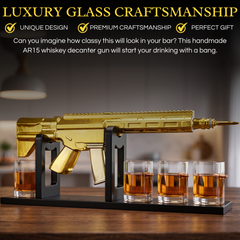 Gifts For Men Dad 1000 Ml Whiskey Decanter Set With 4 Glasses Unique Anniversary Bir-2