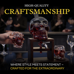 Skull Whiskey 750ML Decanter Set Premium Barware Gift Elegant Drinkware Collection-4