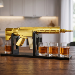 Gifts For Men Dad 1000 Ml Whiskey Decanter Set With 4 Glasses Unique Anniversary Bir-0