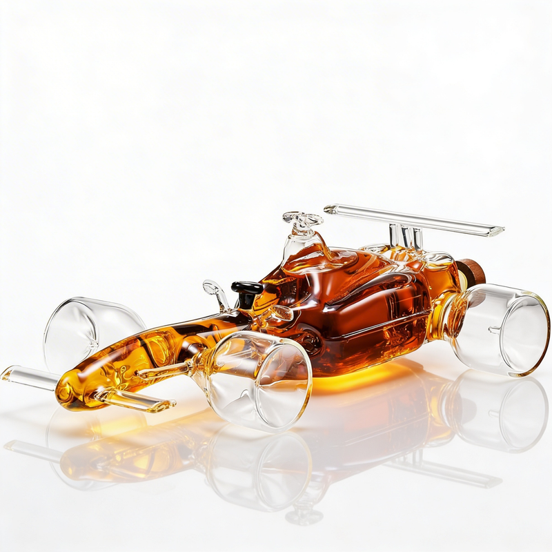 F1 Racecar Whiskey Decanter 8 12OZ Scotch Bourbon Liquor Decanter For Car Lovers Formula 1 Racing En-0